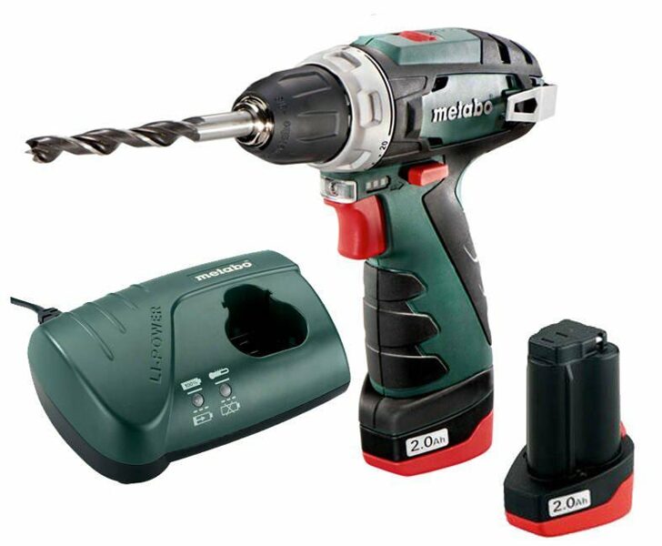 Аккумуляторный шуруповерт/дрель Powermaxx BS Basic/2x2,0 Ач, Metabo 600984000 4061792188242