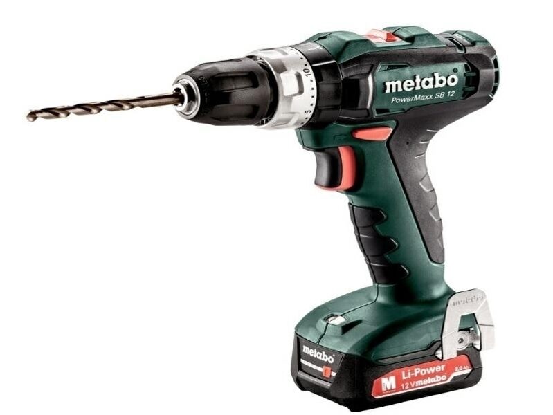 Аккумуляторный перфоратор METABO 12V 40 / 17Nm 2x2.0Ah SB 12