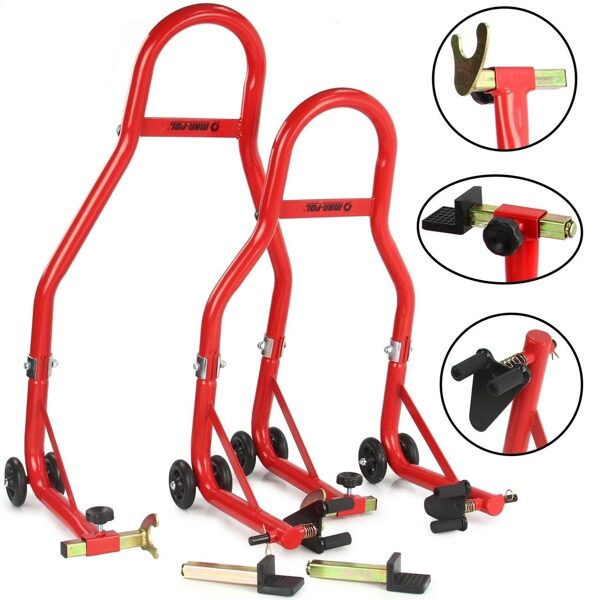 Мотоциклетный подъемник КОМПЛЕКТ ПЕРЕДНИЙ-ЗАДНИЙ 2 шт. /МАР-ПОЛ M80172