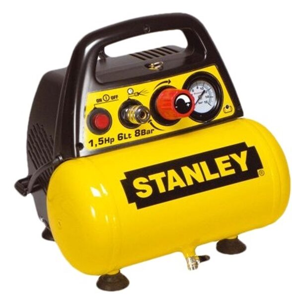 БЕЗМАСЛЯНЫЙ КОМПРЕССОР STANLEY, 6 л, 1,5 км, 8 бар, 180 л / мин C6BB34STN039