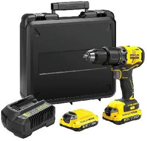 STANLEY Шуруповерт 18V V20 60Nm SFMCD715D2K-QW