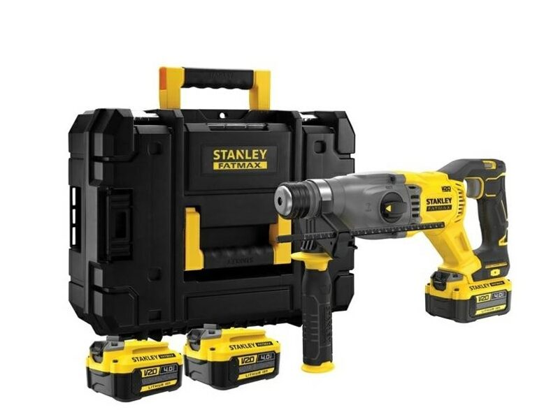 Перфоратор Stanley SFMCH900M22-QW; 2,0 Дж; СДС-плюс; 18 В; Аккумулятор 2x4,0 Ач.