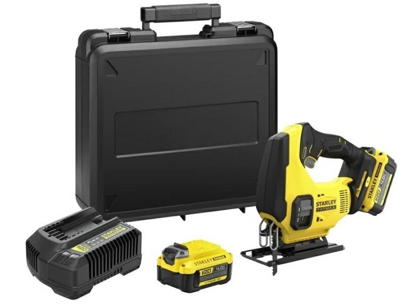 Аккумуляторный электролобзик Stanley SFMCS600M2K-QW; 18 В; Аккумулятор 2x4,0 Ач.