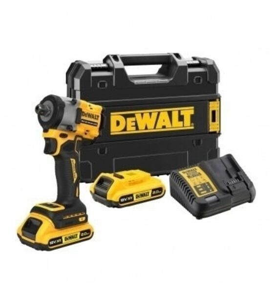 DEWALT. УДАРНЫЙ КЛЮЧ 1/2" 18 В 406 Нм 2x2,0 Ач TSTAK с трещоткой DCF922D2T-QW
