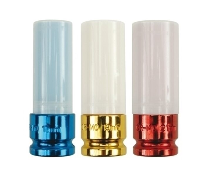 YATO ГОЛОВКИ ​​ДЛЯ АЛЮМИНИЕВЫХ КОЛЕС НАБОР 3элем. 17-19-21 мм YT-1056