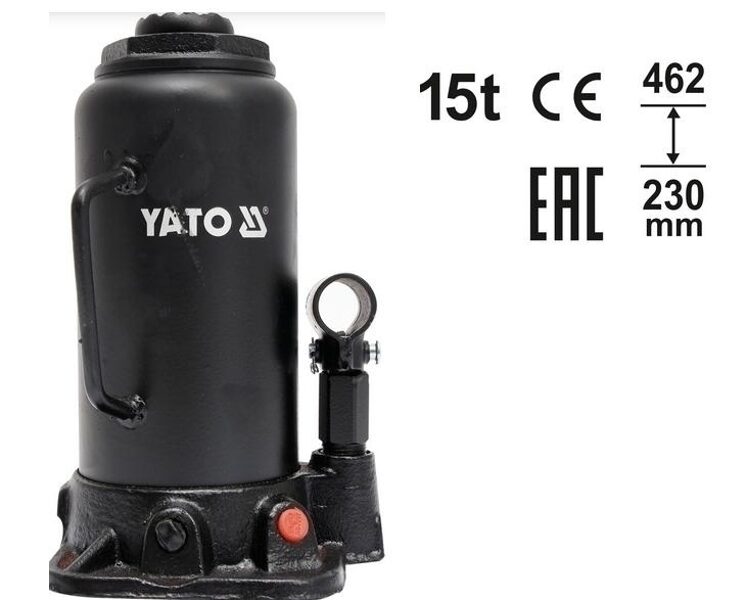 Гидравлический домкрат YATO 15T 230-462mm YT-17006