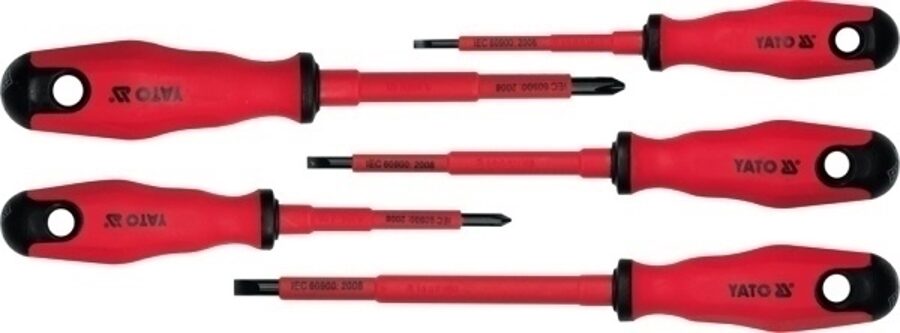 Набор отверток электрика YATO VDE 1000V (5 шт.) YT-2827 5906083928277
