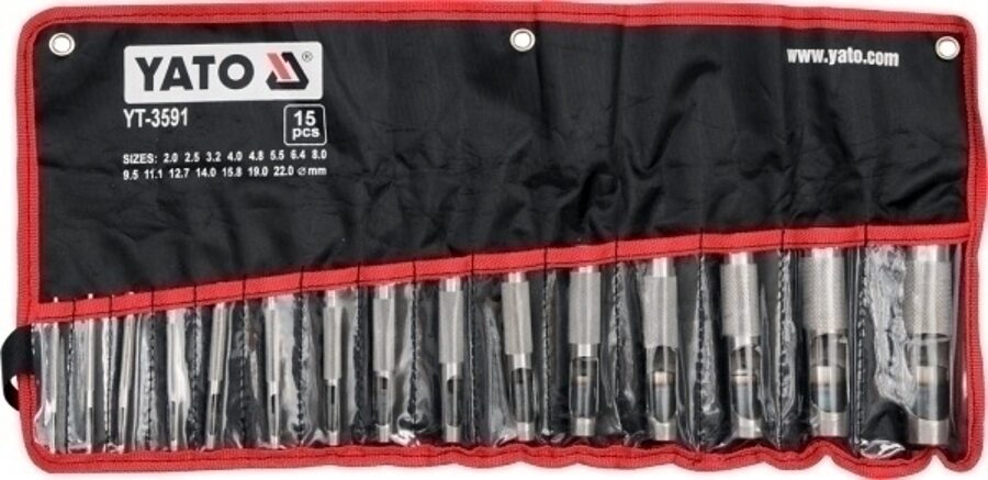 Пробойники YATO 15 шт. YT-3591