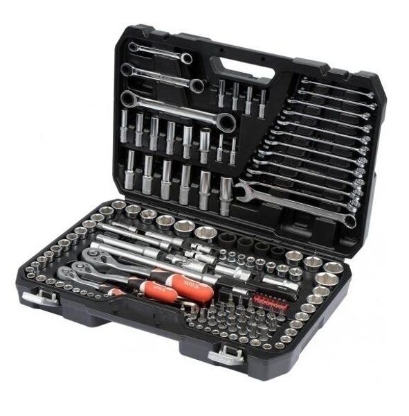 НАБОР КЛЮЧЕЙ YATO 150 шт. XXL 1/4" - 3/8" - 1/2" YT-38811