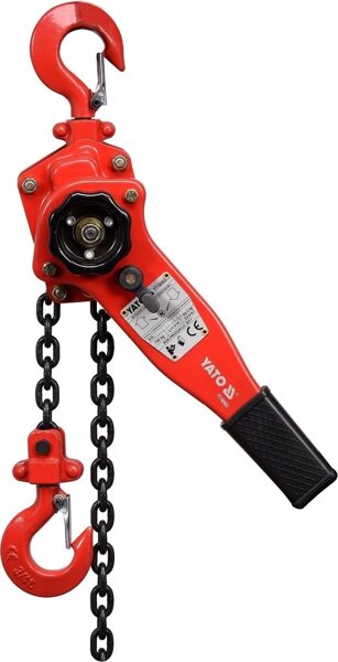 Цепная рычажная таль Yato 0,75 TONY 1,5м YT-58962 5906083012532