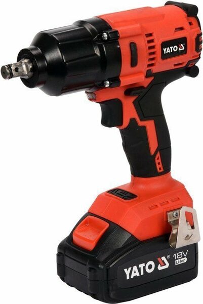 БЕСЩЕТОЧНЫЙ УДАРНЫЙ КЛЮЧ YATO 18V LI-ION 1/2 "1x3,0Ah 700Nm YT-82806 5906083062810