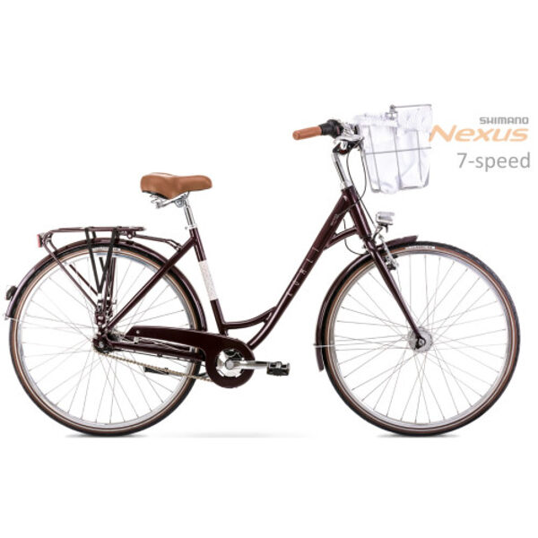 Велосипед Romet Pop Art Lux 28" Alu 2022 bordo mat-20" / L 2228564