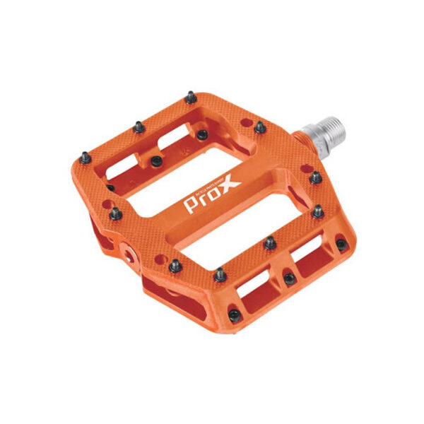 Педали ProX Base Pro 26 plastic Pins axle Cr-Mo orange PEDL245