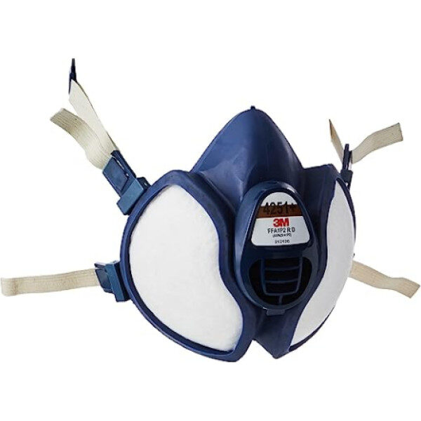 Полумаска 3M Respirator Mask 4251+ для распыления краски и малярных работ, 1 шт. в упаковке