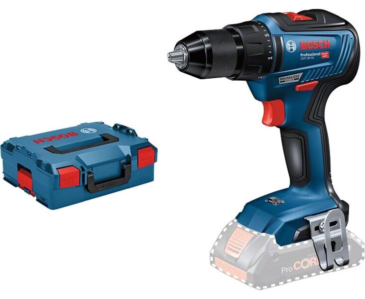 Дрель-шуруповерт Bosch GSR 18V-55; 18 В (без аккумулятора и зарядного устройства) + чемодан