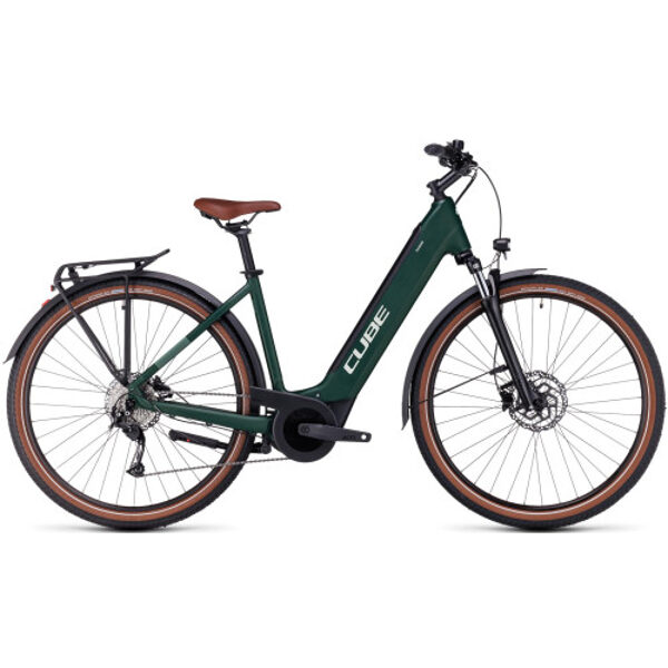 Электрический велосипед Cube Touring Hybrid ONE 500 Easy Entry darkgreen'n'green 2023-50 cm / S 631061 - Easy Entry 50 cm - S