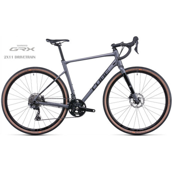 Велосипед Cube Nuroad Race grey'n'black 2022-53 cm / S 580200 - 53 cm - S